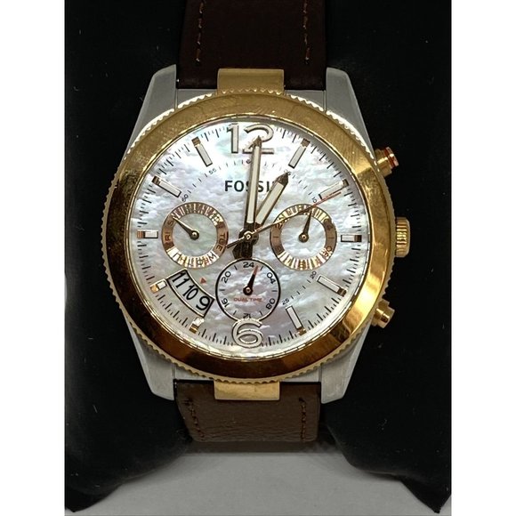 Fossil Perfect Boyfriend ES4135 Women's Leather An - Picture 2 of 12